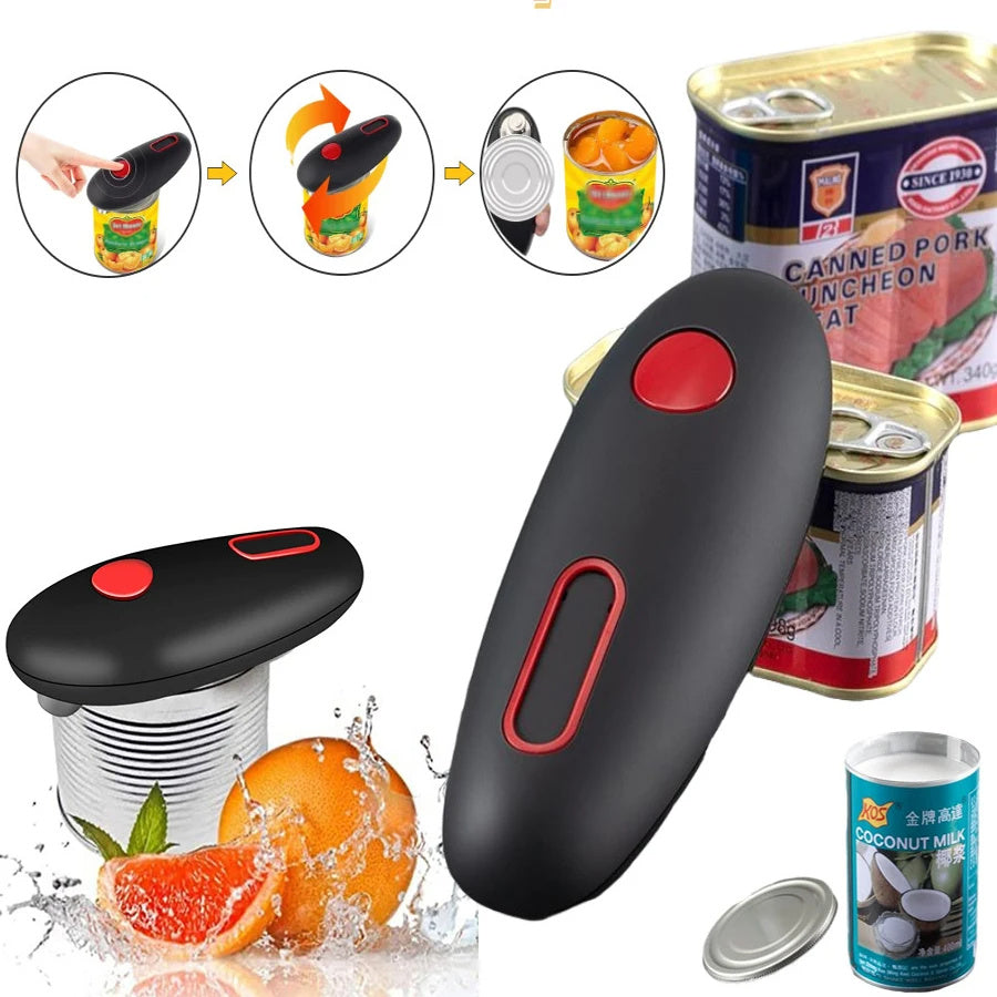 SnapOpener apriscatole elettrico automatico - vista frontale prodotto nero