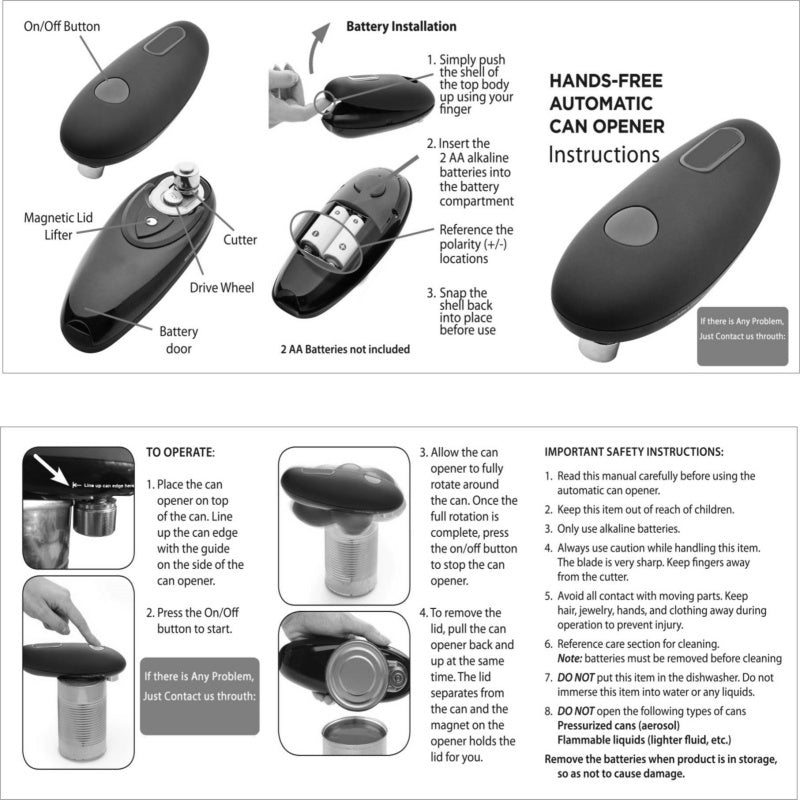 SnapOpener dimensioni compatte 260g portatile da cucina